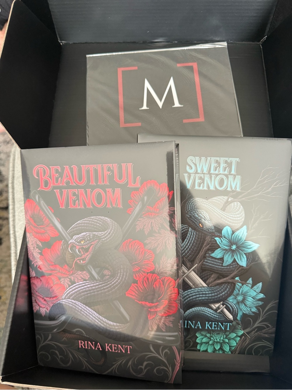 Mystic Book Box Beautiful Venom and Sweet Venom by Rina Kent